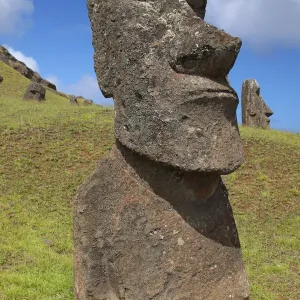 Easter Island, Rano Raraku, Moai Easter Island, Rano Raraku, Moai