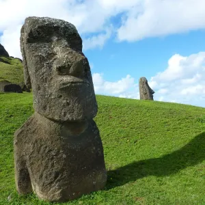 Easter Island Rano Raraku Moai Easter Island Rano Raraku Moai