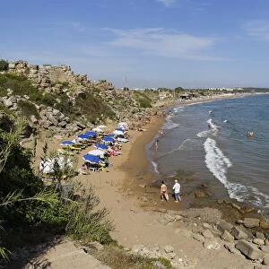 Eastern beach of Side, Turkish Riviera, Antalya Province, Turkey