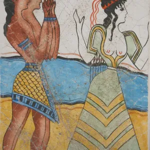 Knossos Fresco Wall Painting Print Knossos Fresco Wall Painting Print