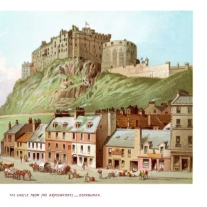 Edinburgh Castle from the Grassmarket