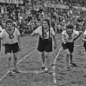 Egg and Spoon Race Print, circa 1930 Egg and Spoon Race Print, circa 1930