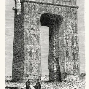 Egyptian archway with Hieroglyphics Egyptian archway with Hieroglyphics