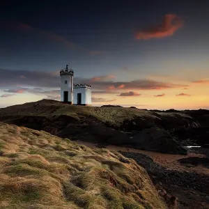 Elie lighthouse at sunset Elie lighthouse at sunset