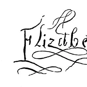 Elizabeth I of England signature