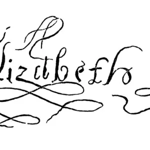 Elizabeth I of England Signature Print Elizabeth I of England Signature Print