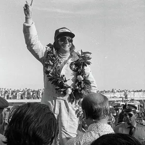 Emerson Fittipaldi On The Podium At The Argentine Grand Prix Emerson Fittipaldi On The Podium At The Argentine Grand Prix