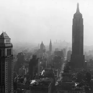 Empire State Building Print, Elevated View of Midtown Manhattan Empire State Building Print, Elevated View of Midtown Manhattan