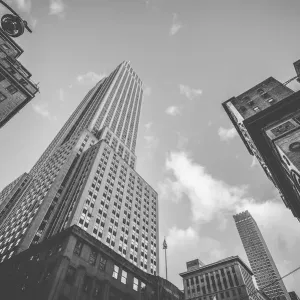 Black and White Empire State Building Print Black and White Empire State Building Print