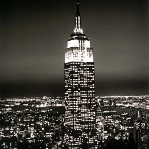 Empire State Building Nighttime Print Empire State Building Nighttime Print