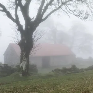 Emsworthy Barn in Dartmoor, Devon, UK