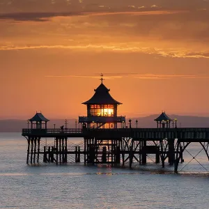 La Fine del Molo di Clevedon al Tramonto. La Fine del Molo di Clevedon al Tramonto.