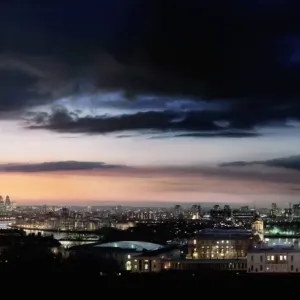 England, London, city skyline, sunset (Digital Enhancement) England, London, city skyline, sunset (Digital Enhancement)