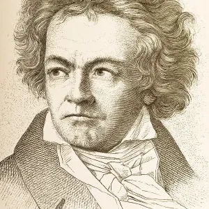 Ludwig van Beethoven Engraving Print Ludwig van Beethoven Engraving Print
