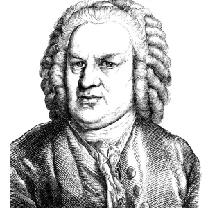 Johann Sebastian Bach Engraving Print Johann Sebastian Bach Engraving Print