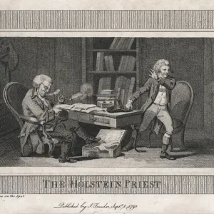 Engraving of The Holstein Priest Print Engraving of The Holstein Priest Print
