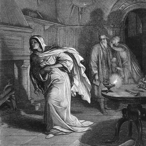 Macbeth Sleepwalking Scene Engraving Print Macbeth Sleepwalking Scene Engraving Print
