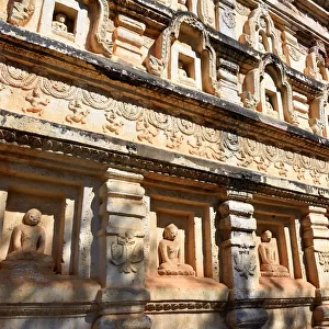 Engraving Mahabodhi Temple at Bagan Unesco Myanmar