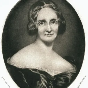 Engraving After Mary Wollstonecraft Shelley by Richard Rothwell Engraving After Mary Wollstonecraft Shelley by Richard Rothwell