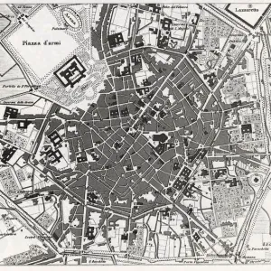 Engraving: Milan, Italy Engraving: Milan, Italy