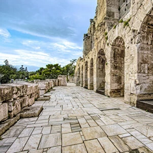 The entrance to Odeon of Herodes Atticus, Athens Greece
