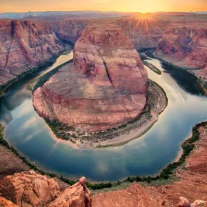 USA Travel Destinations Poster Print Collection: Horseshoe Bend, Arizona