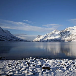 Ersfjord in winter, Tromso, Norway, Europe