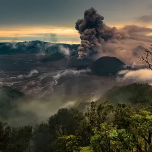 Eruption of Bromo volcano Eruption of Bromo volcano