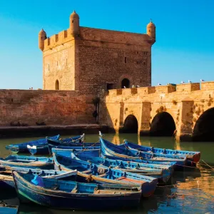 Essaouira Dream Print: Fortress and Fishing Boats Essaouira Dream Print: Fortress and Fishing Boats