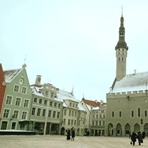 Estonia, Tallinn, Raekoja Plats, town hall
