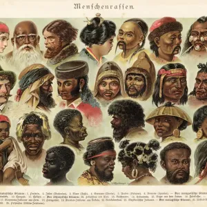 Ethnicity and Race 1888 Print Ethnicity and Race 1888 Print