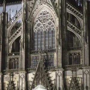 L'Europe, l'Allemagne, Rhénanie-du-Nord-Westphalie, Cologne (ou Koln), Vue De La Cathédrale de Cologne (Koelner Dom). L'Europe, l'Allemagne, Rhénanie-du-Nord-Westphalie, Cologne (ou Koln), Vue De La Cathédrale de Cologne (Koelner Dom).