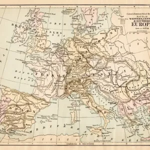 Europe map 1881 Europe map 1881