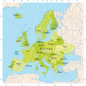 Europe Vector Map Europe Vector Map