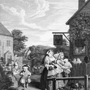 Evening, Times of the Day, by William Hogarth Evening, Times of the Day, by William Hogarth
