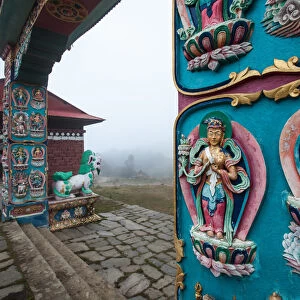 Everest base camp trek, Himalayas, Nepal, Tengboche, monastery, Colour Image, Color Image