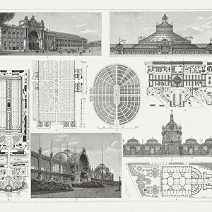 Exhibition buildings to world exhibitions in the 19th century