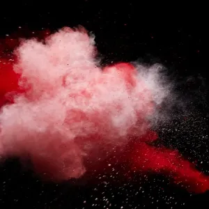 explosion of colored powder explosion of colored powder
