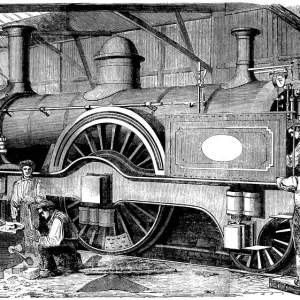 London and North-Western Railway Express Train Engine Print London and North-Western Railway Express Train Engine Print
