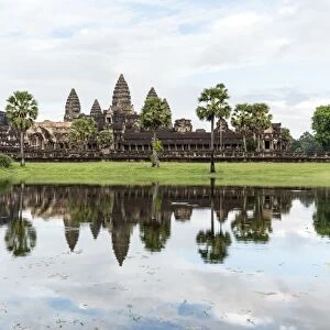 The exterior of Angkor Wat, Cambodia