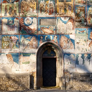 Exterior Frescoes Arbore Monastery, Bucovina, Romania