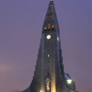 Hallgrimskirkja Church Exterior Print Hallgrimskirkja Church Exterior Print