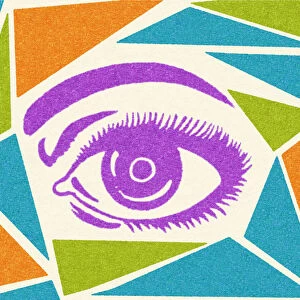 Eye and Abstract Background