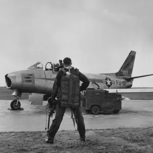 F-86 Sabre Refueling Print F-86 Sabre Refueling Print