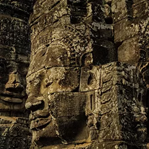 Three faces of the bayon temple