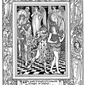 Walter Crane's The Faerie Queen Vintage Print Walter Crane's The Faerie Queen Vintage Print