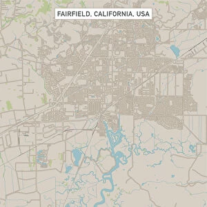 Fairfield California US City Street Map