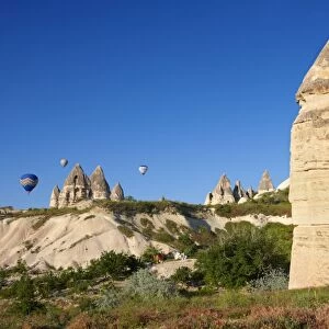 Fairy Chimney rock formations, Love Valley, Goreme National Park, Cappadocia, Nevsehir Province, Central Anatolia Region, Turkey