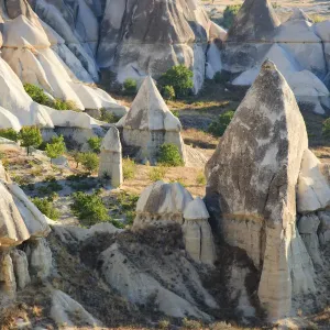Fairy Chimneys in Red Valley, Goreme National Park, Goreme, Cappadocia, Anatolia, Turkey Fairy Chimneys in Red Valley, Goreme National Park, Goreme, Cappadocia, Anatolia, Turkey