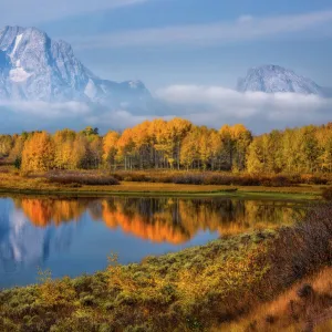 Fall Colors at Oxbow Bend, Grand Teton NP, Wyoming